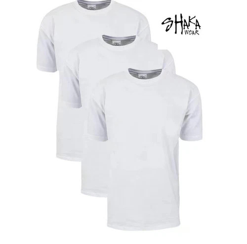 3-Pack Shaka Wear 7.5 oz Max Heavyweight Short Sleeve T-Shirt NEW