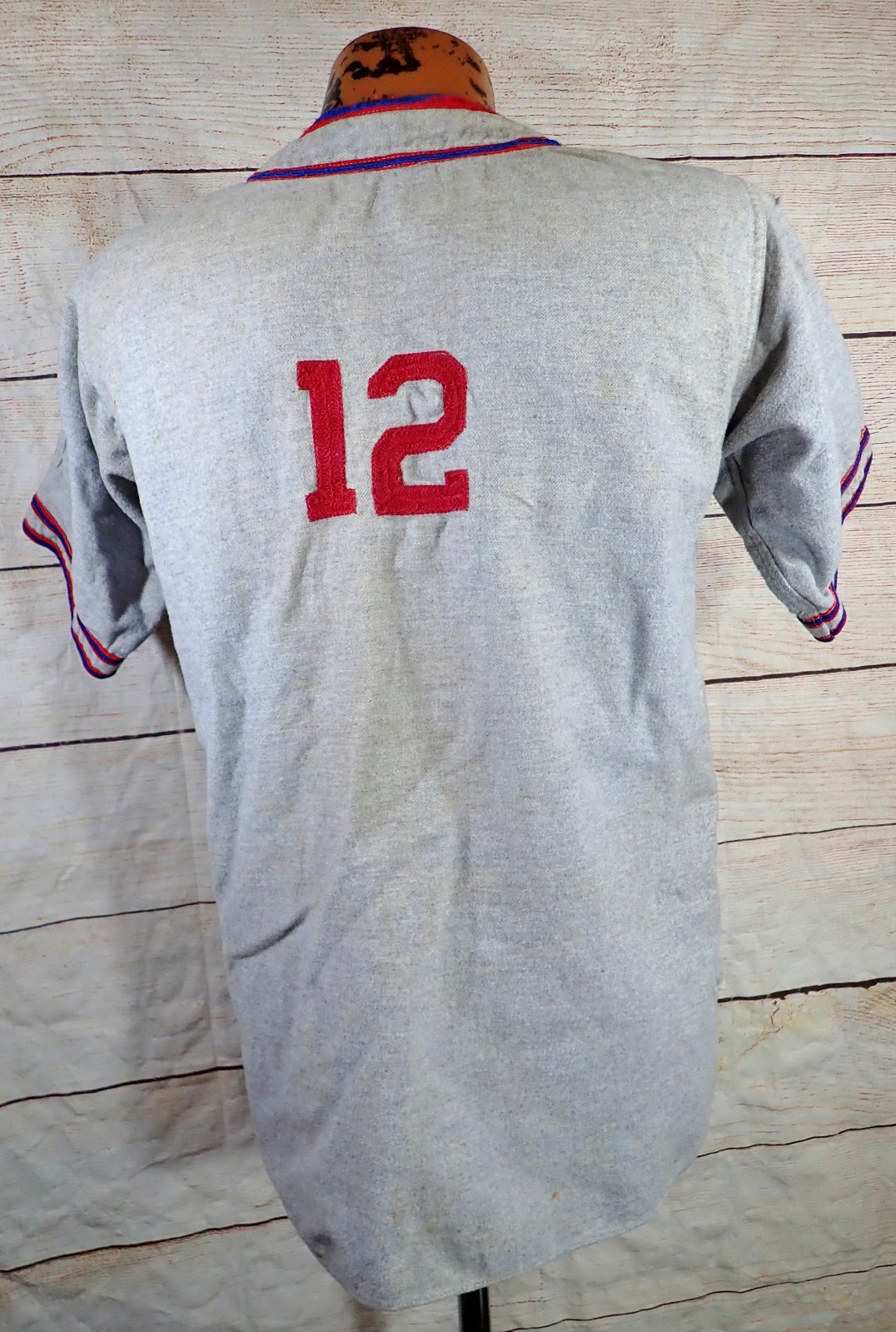 Rare Vintage 1930s 40s Baseball Flannel Jersey Antique Uniform Set Shirt Pants
