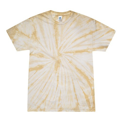 Multi-Color Tie Dye Spider T-Shirts, Adults Short Sleeve Cotton Colortone