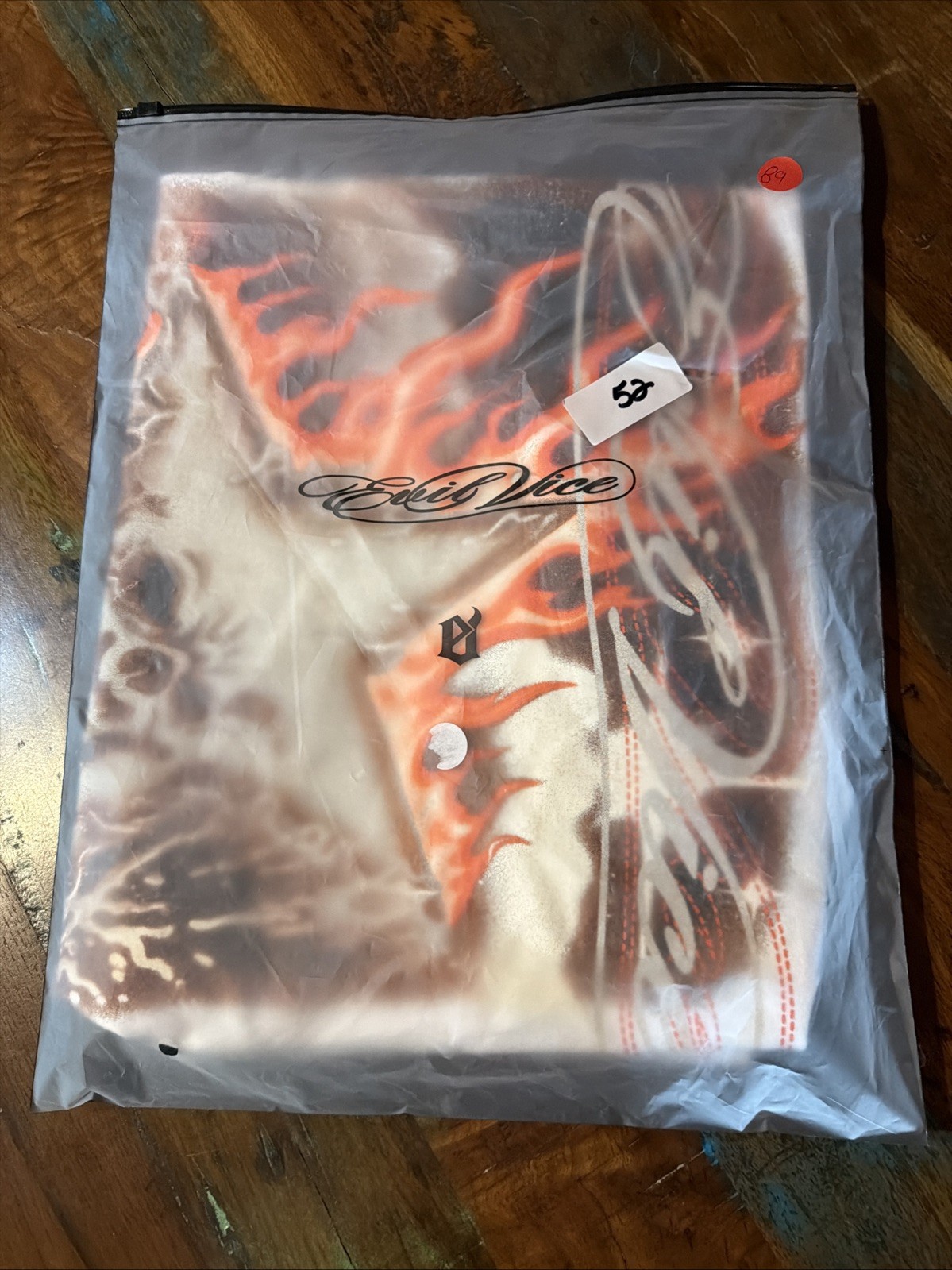 Size Medium Evil Vice Fire Star Skull T-shirt