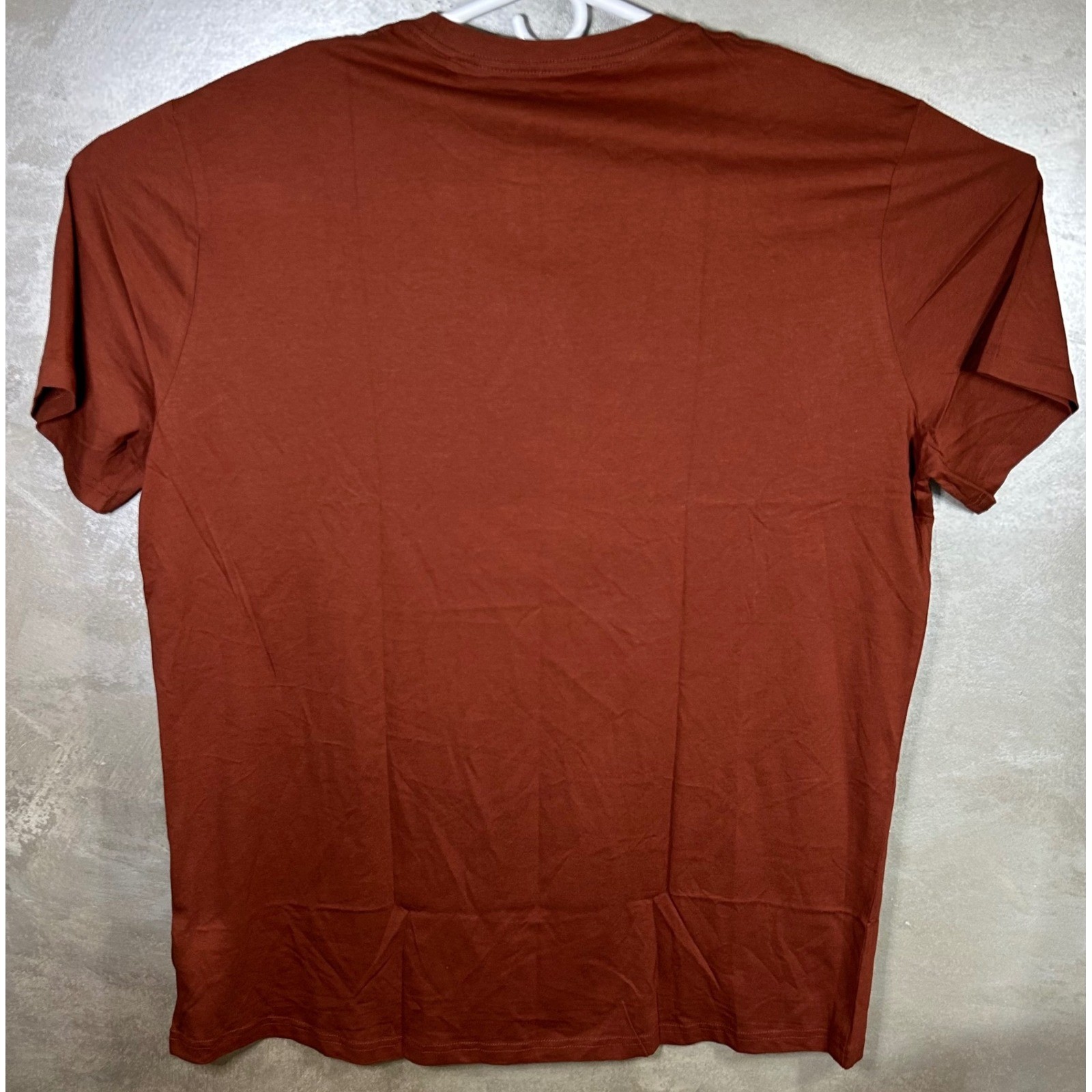 Johnny Bigg Mens Essential Longline Scoop Tee T-Shirt Sienna XL NWT