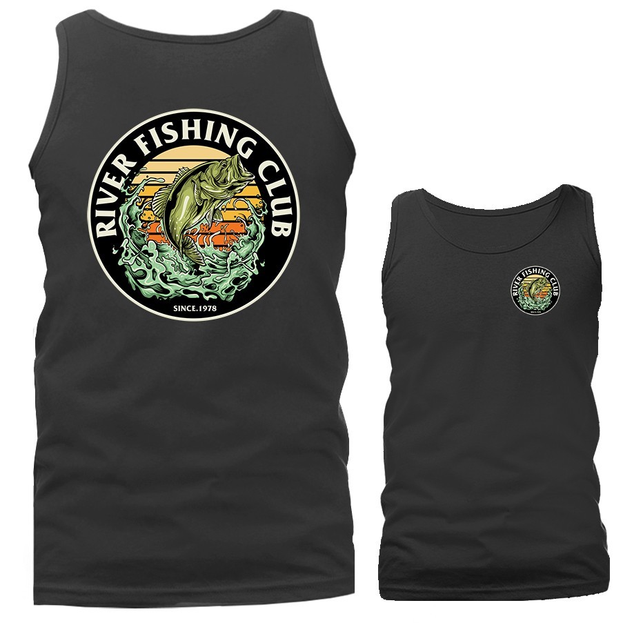 River Fishing Club Fishing Outdoor Sports Tank Top