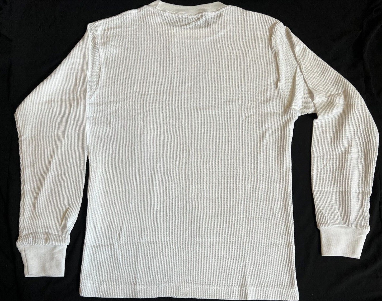Men’s Cotton Waffle Knit Shirt: Warm Thermal Top for Winter – Free Shipping