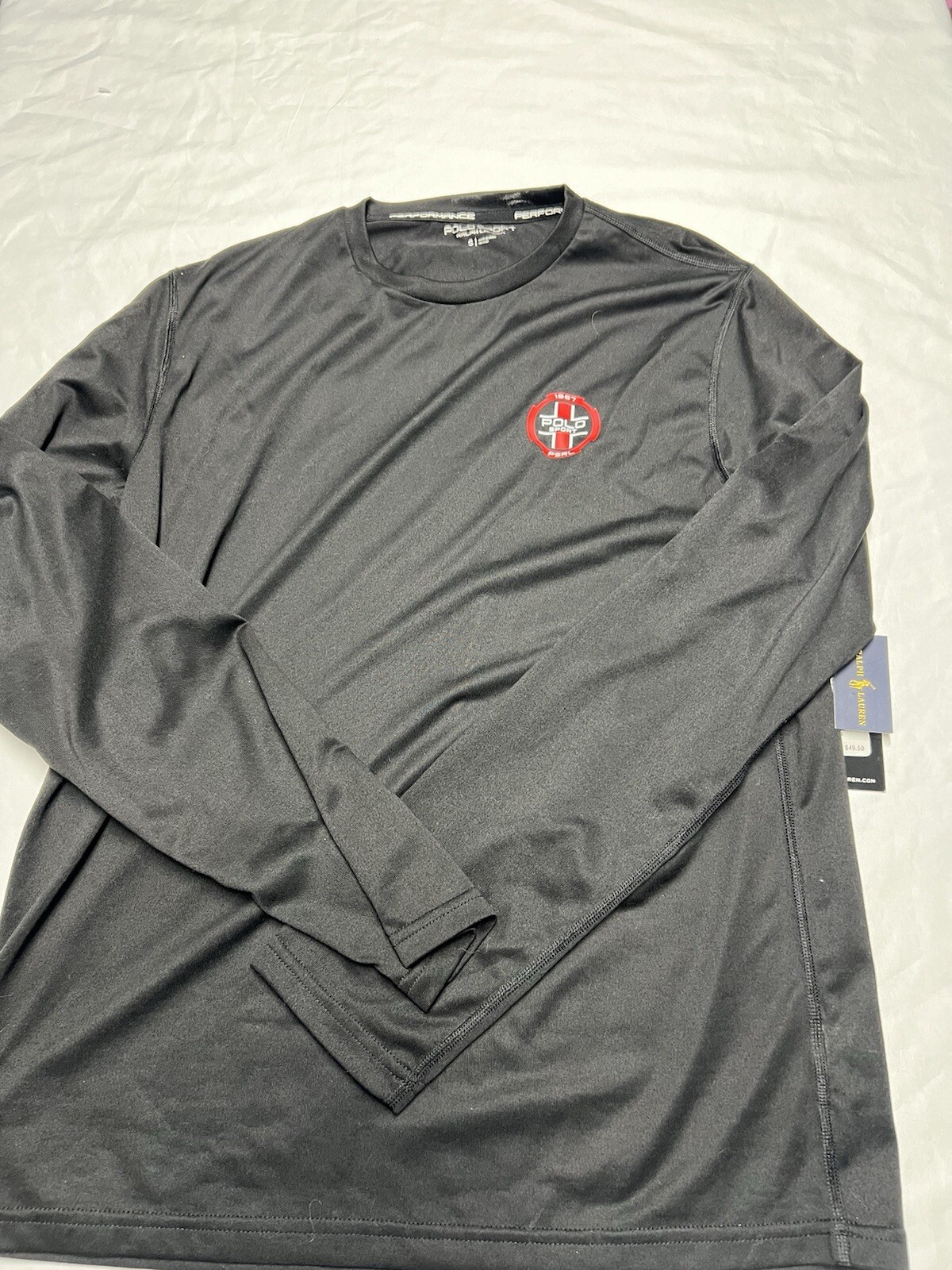 RALPH LAUREN (Black) PERFOMANCE Jersey Long Sleeve T’s Men’s NWT $49.50 Small