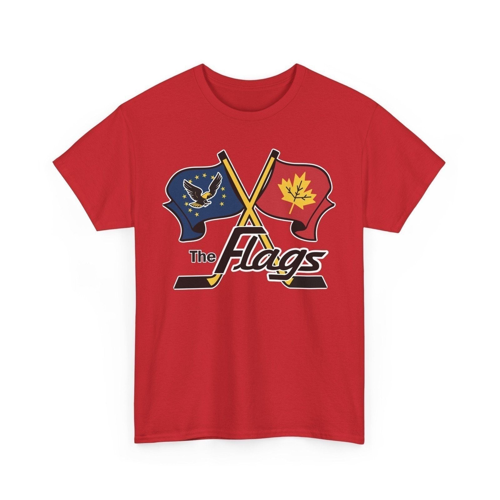 Port Huron Flags 1962-1981 Michigan Hockey T-shirt