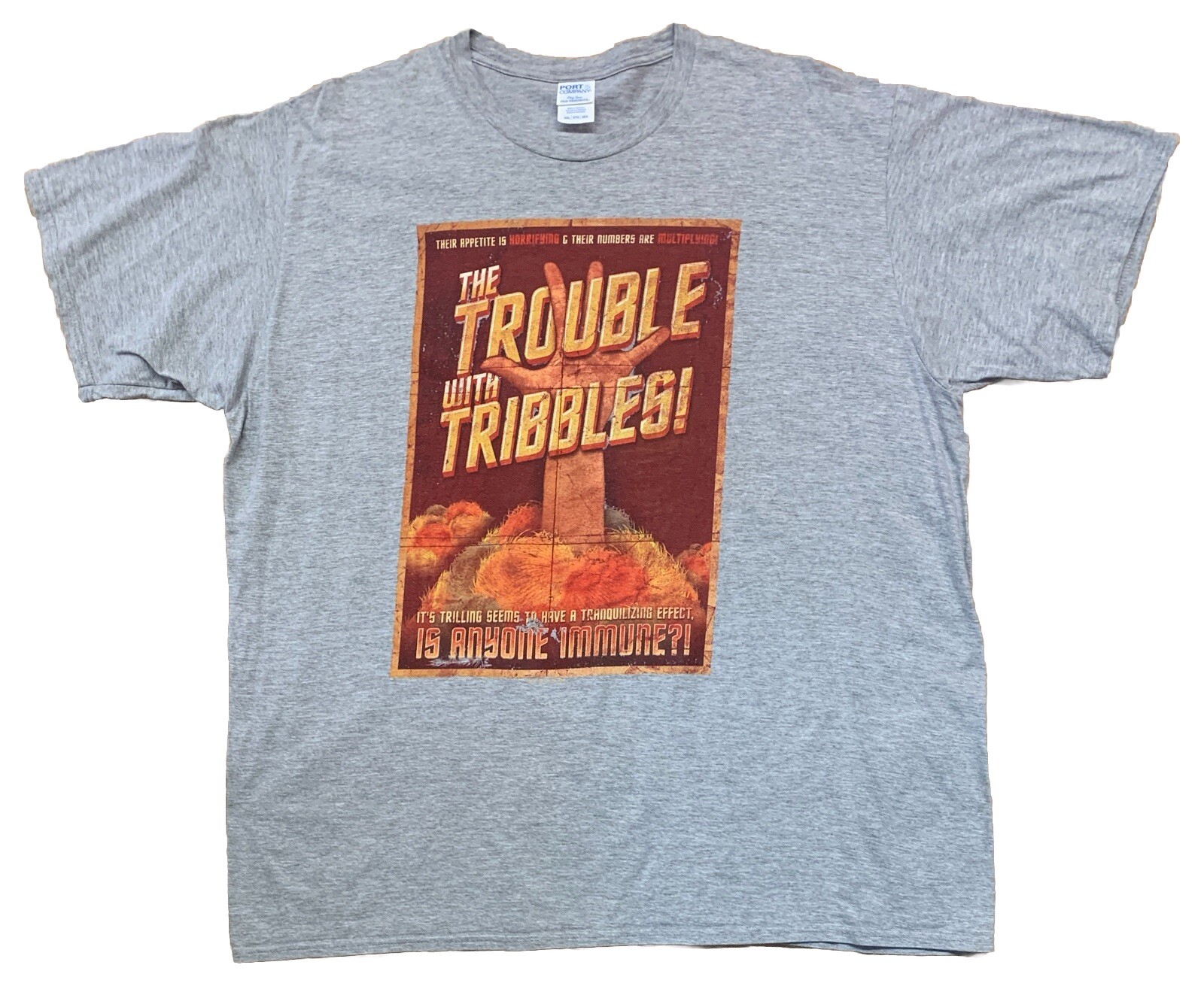 The Trouble With Tribbles Star Trek Is Anyone Immune?! Poster T-shirt Size 3XL