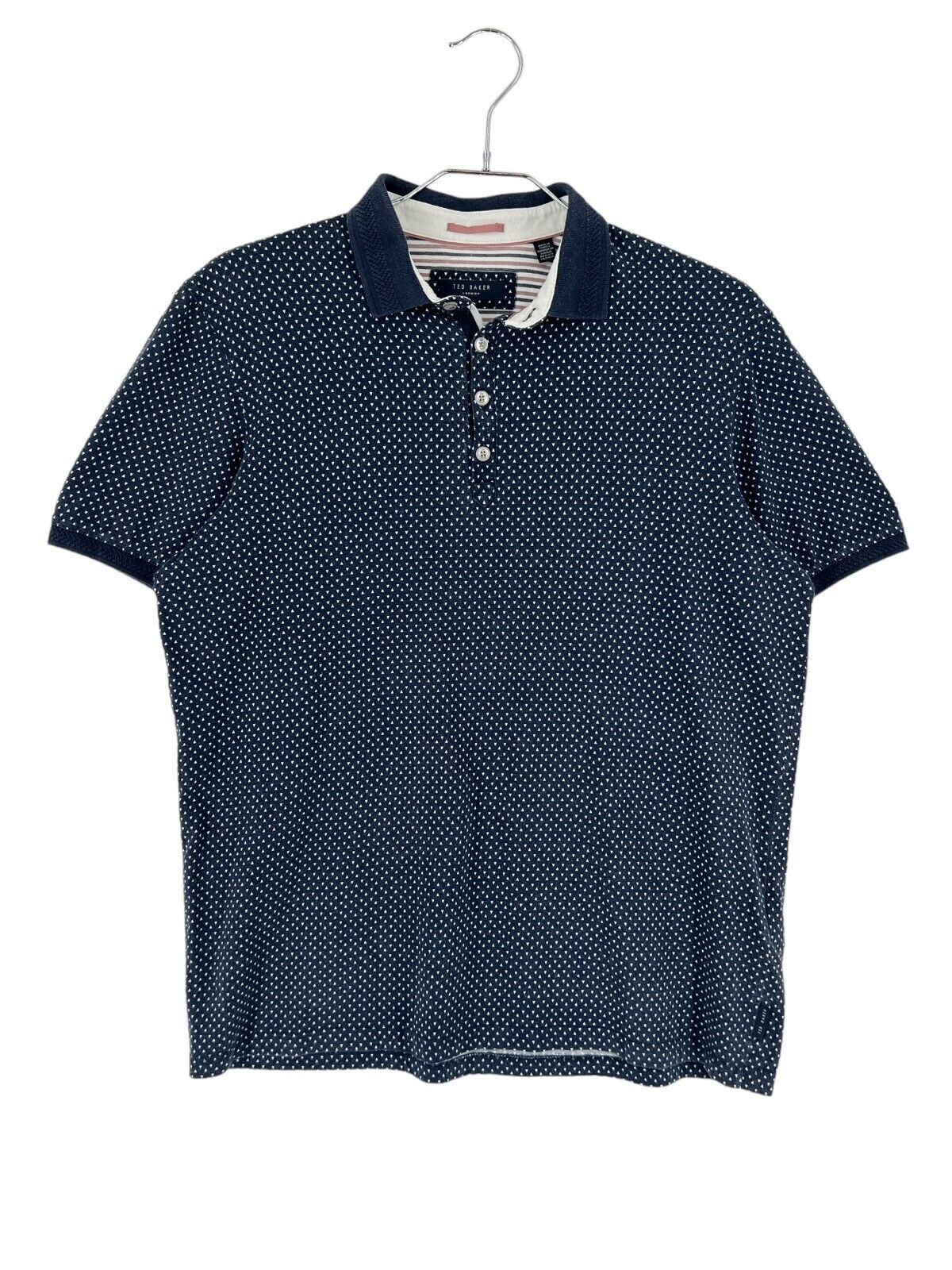 Ted Baker London Doxer Slim Blue Polo T-Shirt Men Size 4 – L