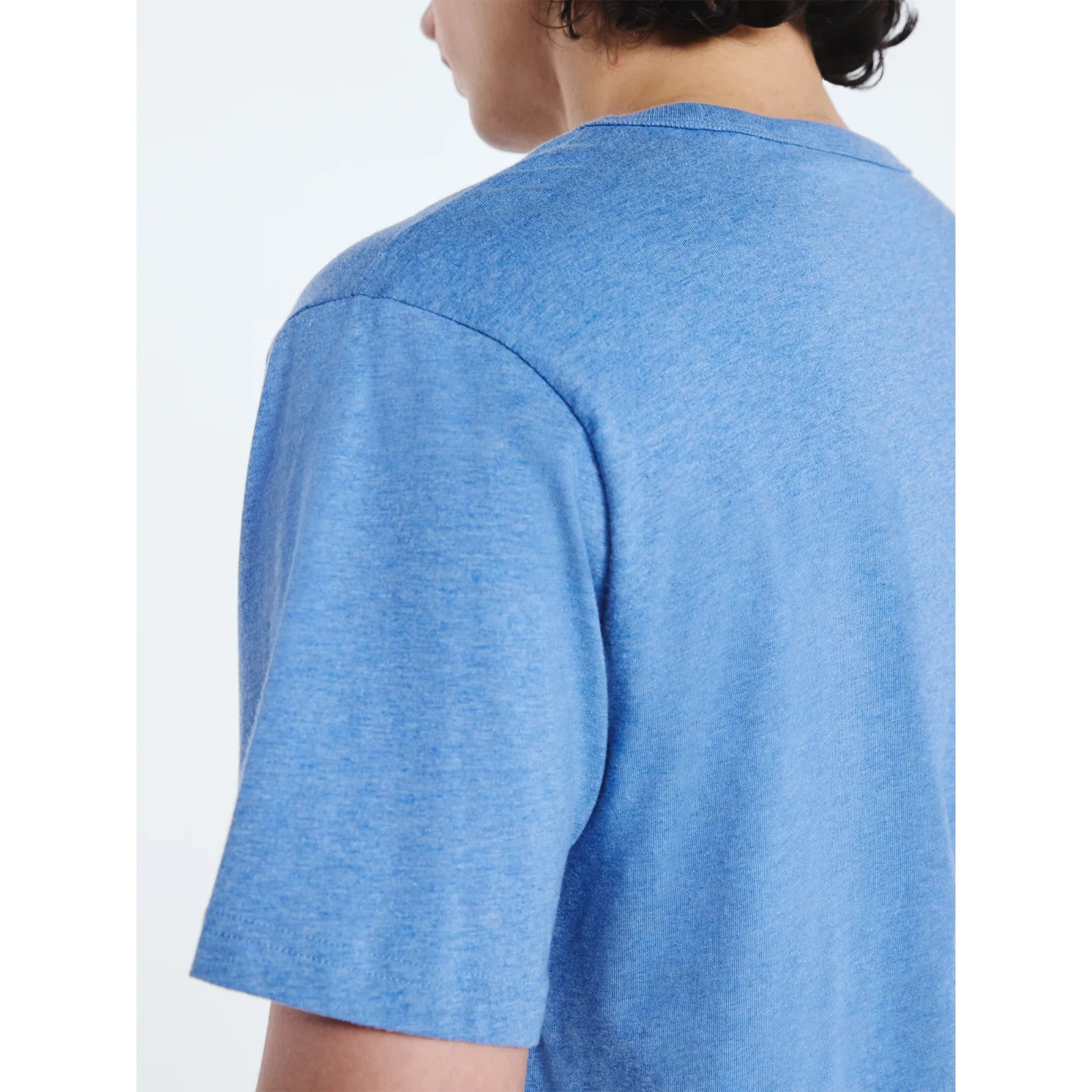 FREE ASSEMBLY Mens Organic Cotton Tee T-shirt Medium Blue Short Sleeves NWT