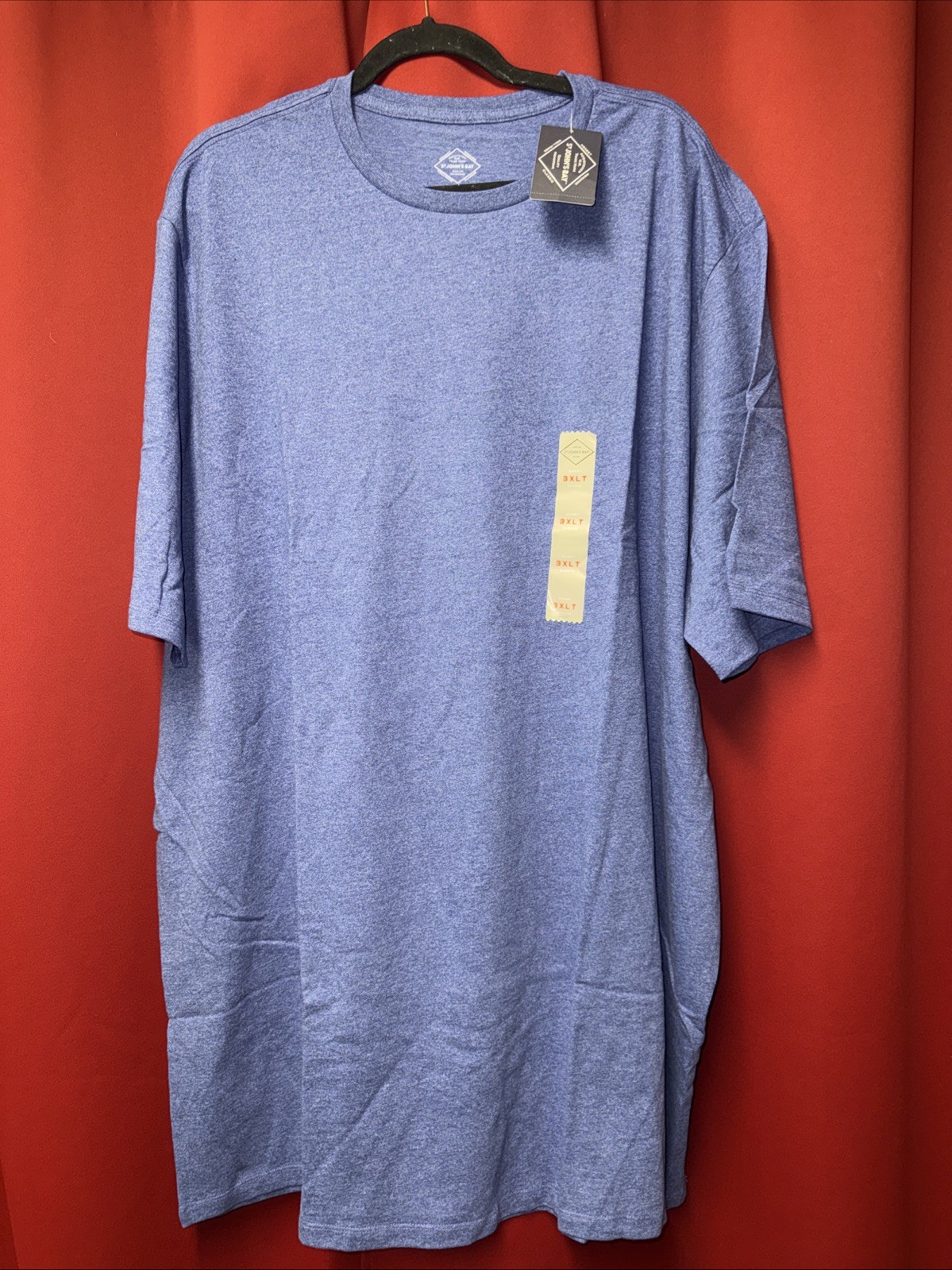 3XLT Sleeve Chalk Violet Tee St John’s Bay Blue