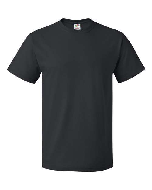 Fruit of the Loom – 3930R – HD Cotton Short Sleeve T-Shirt – BLACK – LOT