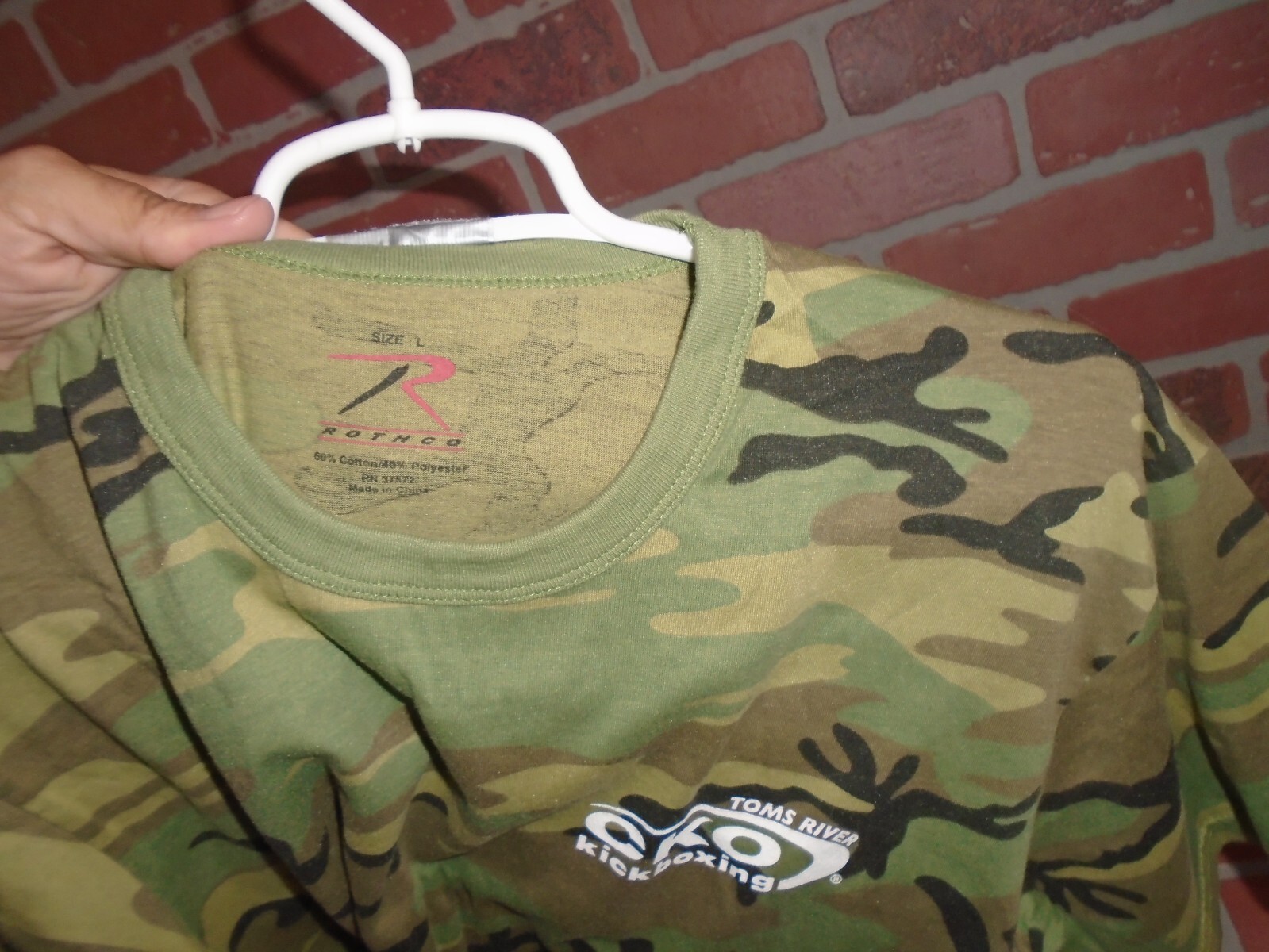 CKO KICKBOXING TOMS RIVER NJ CAMOFLAUGE MENS TSHIRT SIZE LARGE-WORN 1 TIME