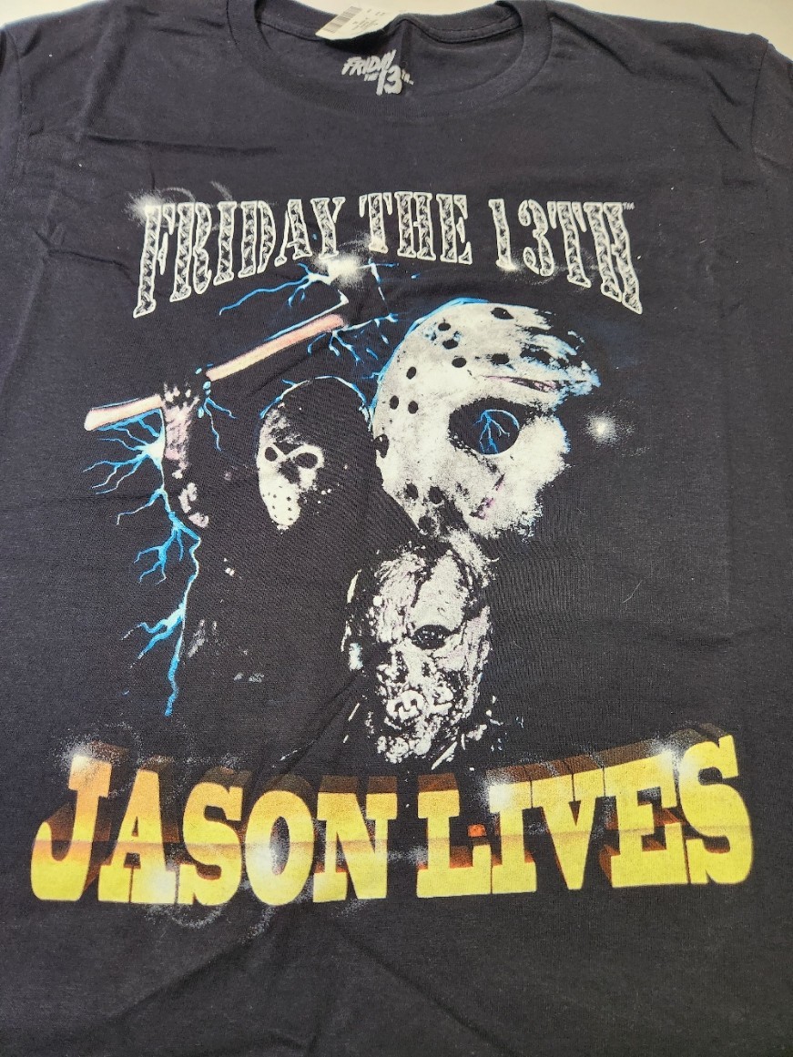 Friday The 13th Jason Lives Black T-Shirt XL New