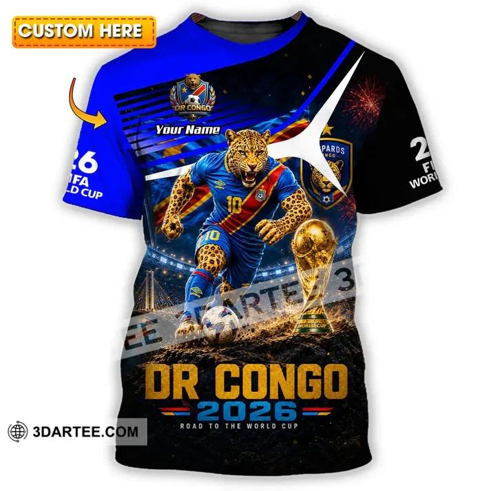 Unisex 3D Shirt – Custom Dr Congo World Cup 2026 Shirt VK13783