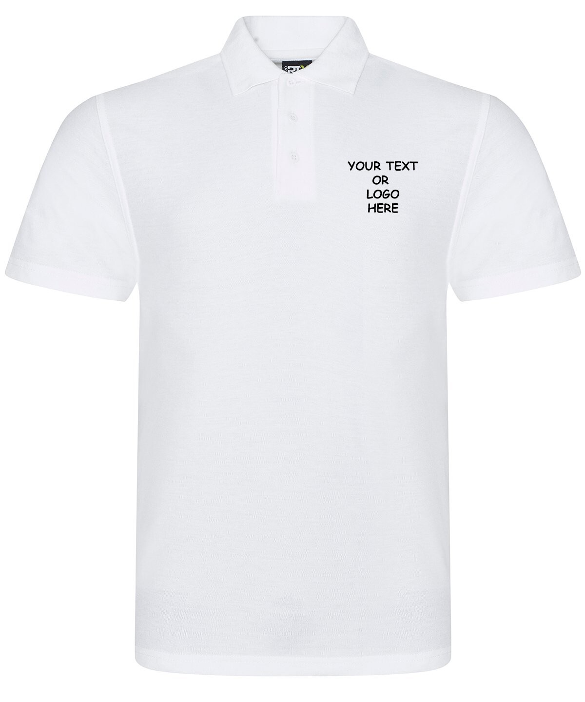 Personalised Custom Printed Polo Shirt Mens Work Wear Uniform Event Text Logo