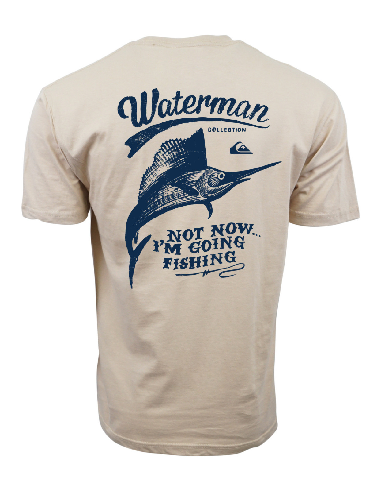 Quiksilver not Now I am Going Fishing Graphic T shirt