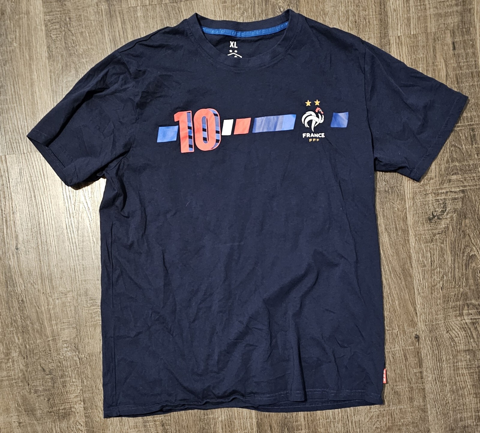 Official France Football Air • Mbappe 10 • World Cup Soccer • T-Shirt Size XL