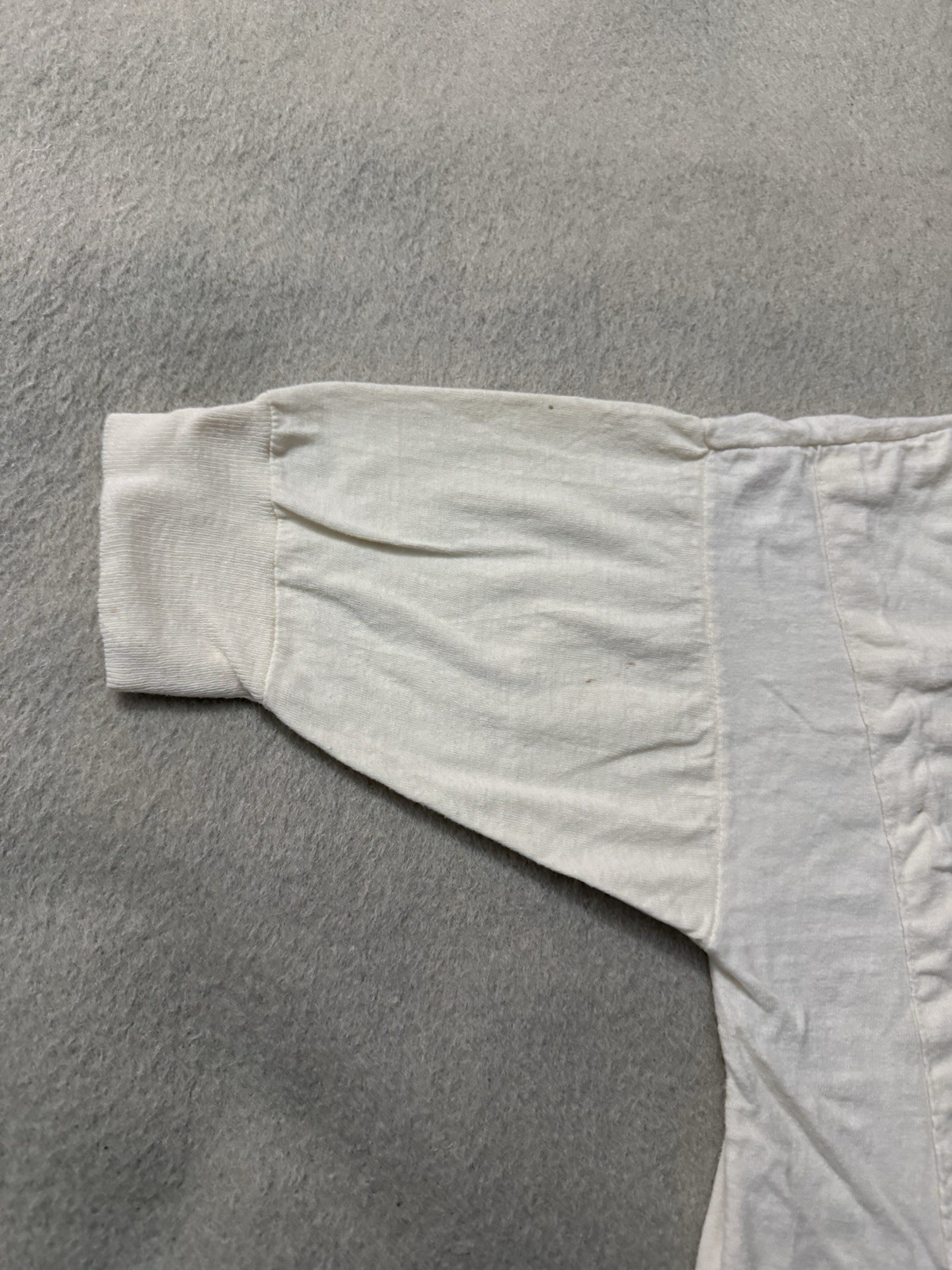 Vintage 30s 40s Paneled White Blank Tee Jersey All 100% Cotton 20×27 Very Rare
