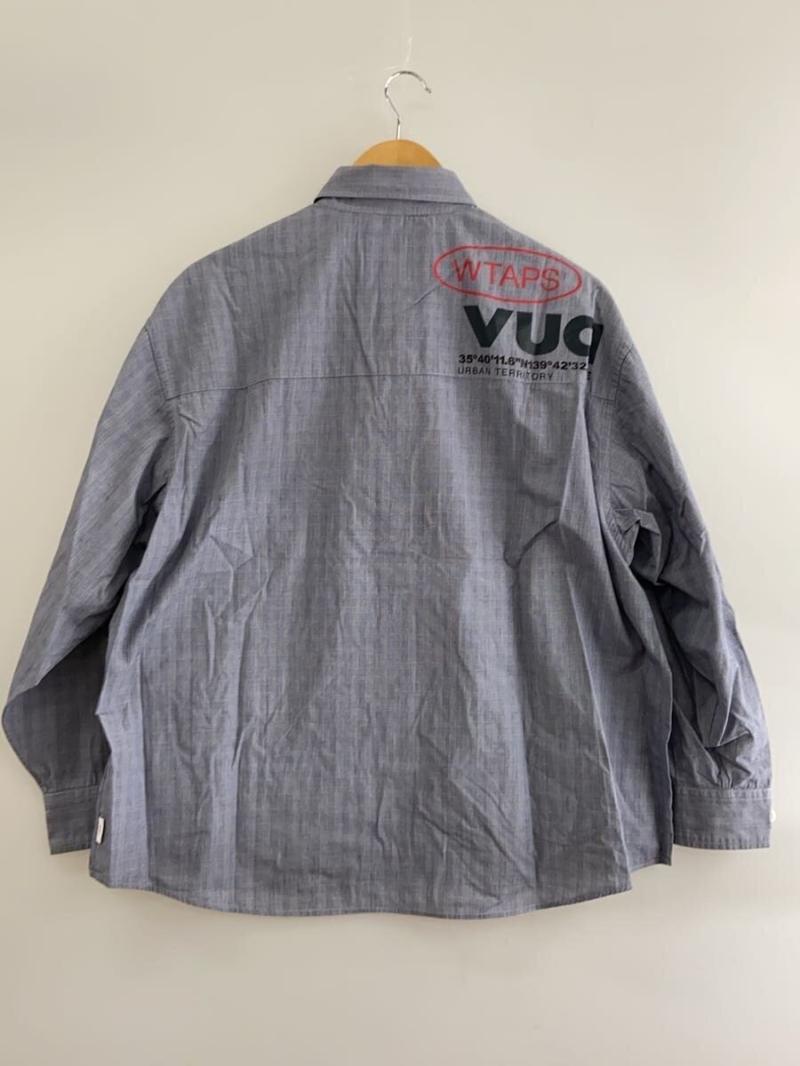 WTAPS 23AW BD LS BROADCLOTH TEXTILE 1 Cotton GRY Check 232GWDT SHM02