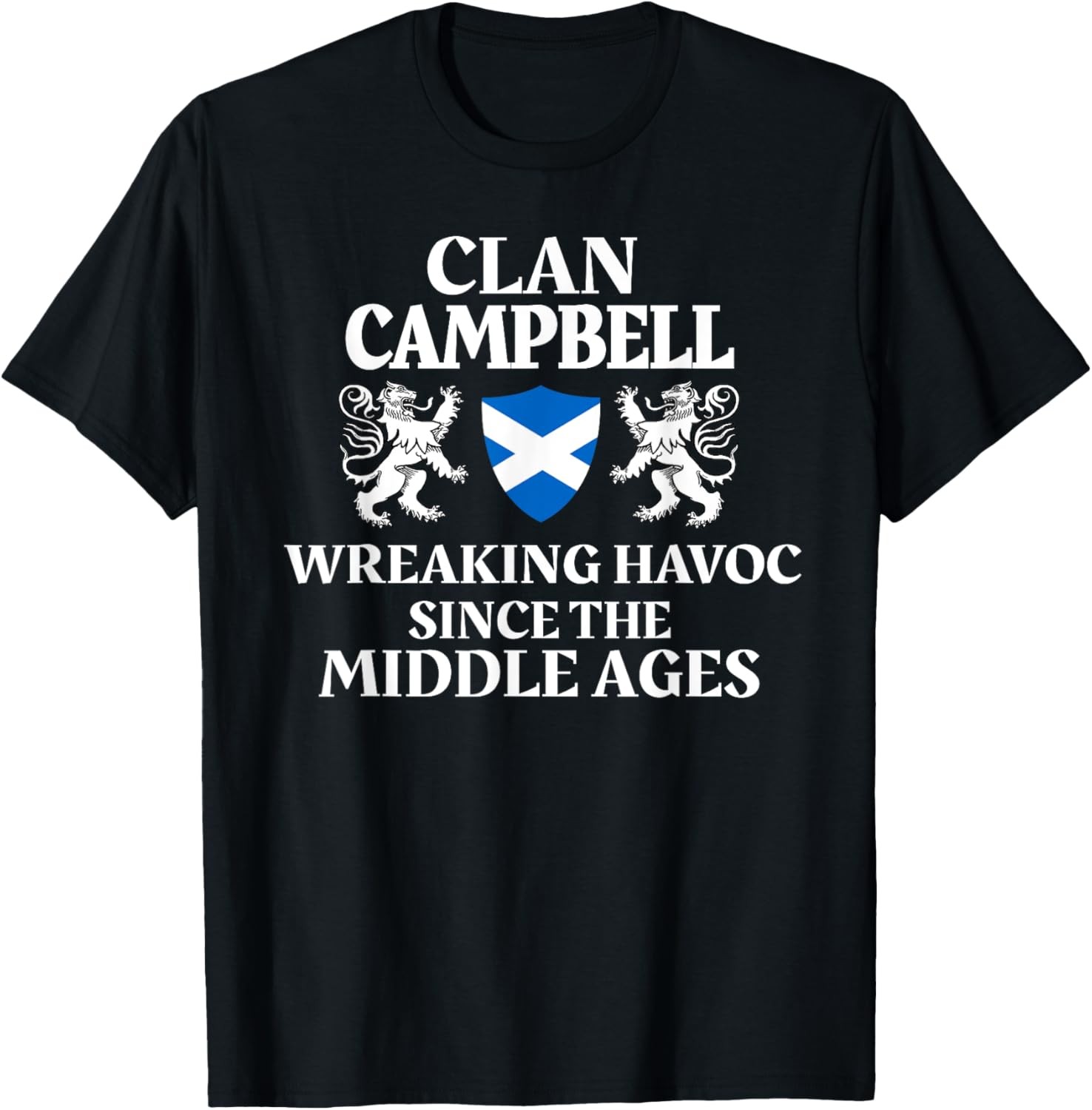 Campbell Scottish Family Clan Scotland Name Lion T-Shirt