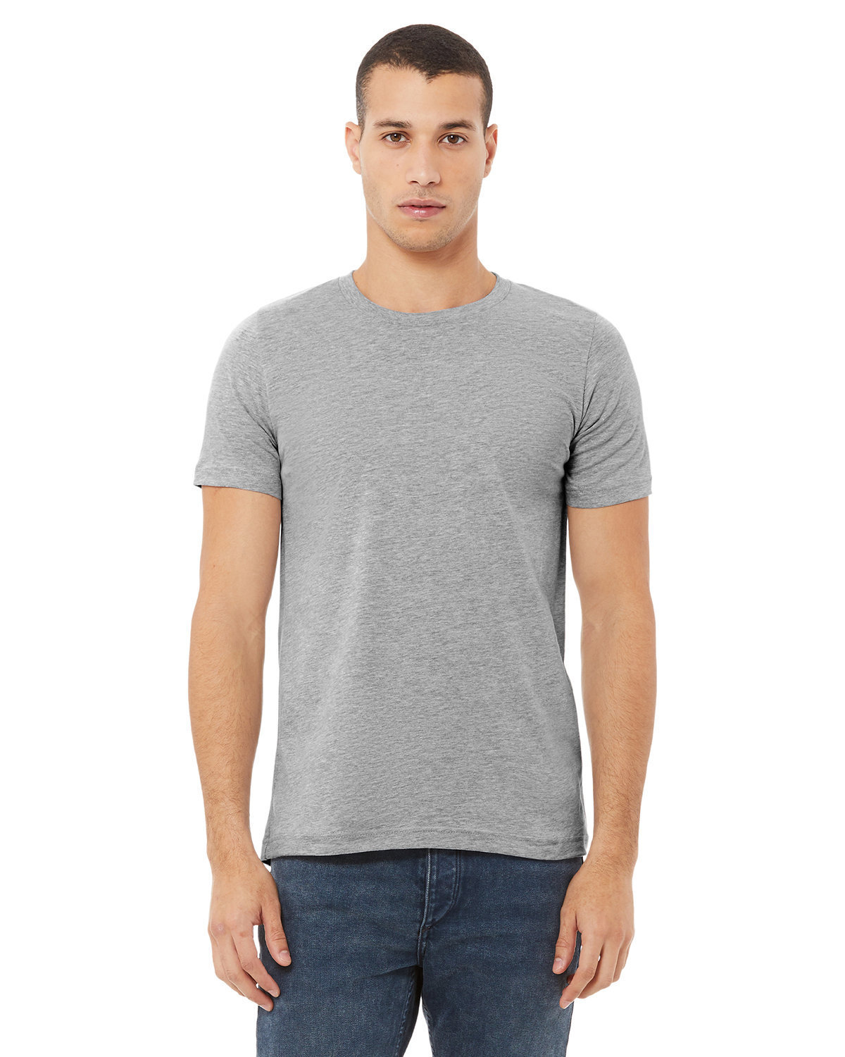 Bella + Canvas 3001CVC Unisex Retail Fit Heather CVC T Shirt Stylish T-Shirt