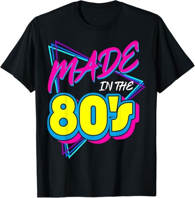 Made in The 80s 1980s Retro Nineteen Eighties Vintage Music T-Shirt