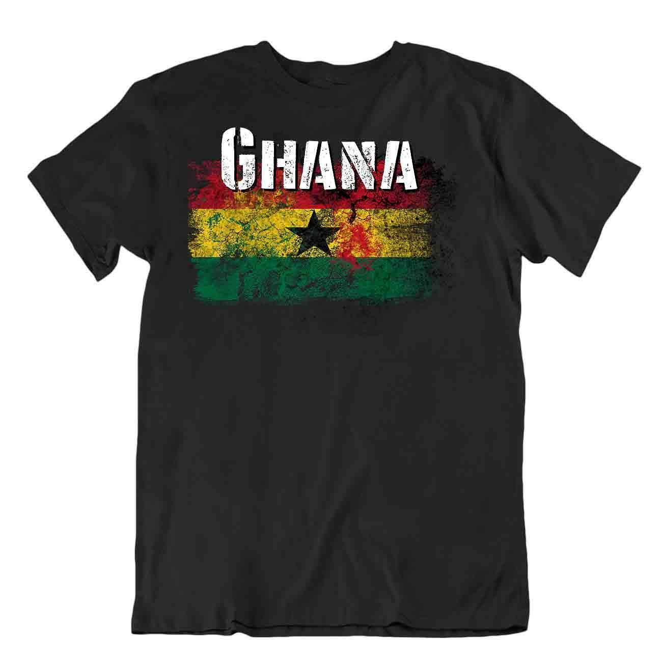 Ghana flag Tshirt basic T-shirt Tee top city map gold mind agriculturral tricot