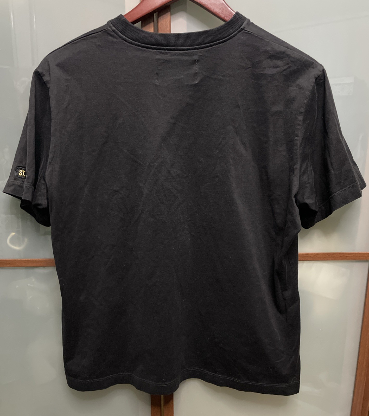 St John Sport By Marie Gray Vintage 100% Cotton Italy Black T-Shirt Tee Size M