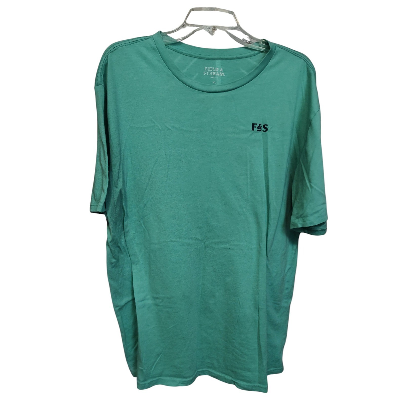 Bundle of 4 xl unisex cotton/polyester tshirts. Teal, gray, yellow, and green