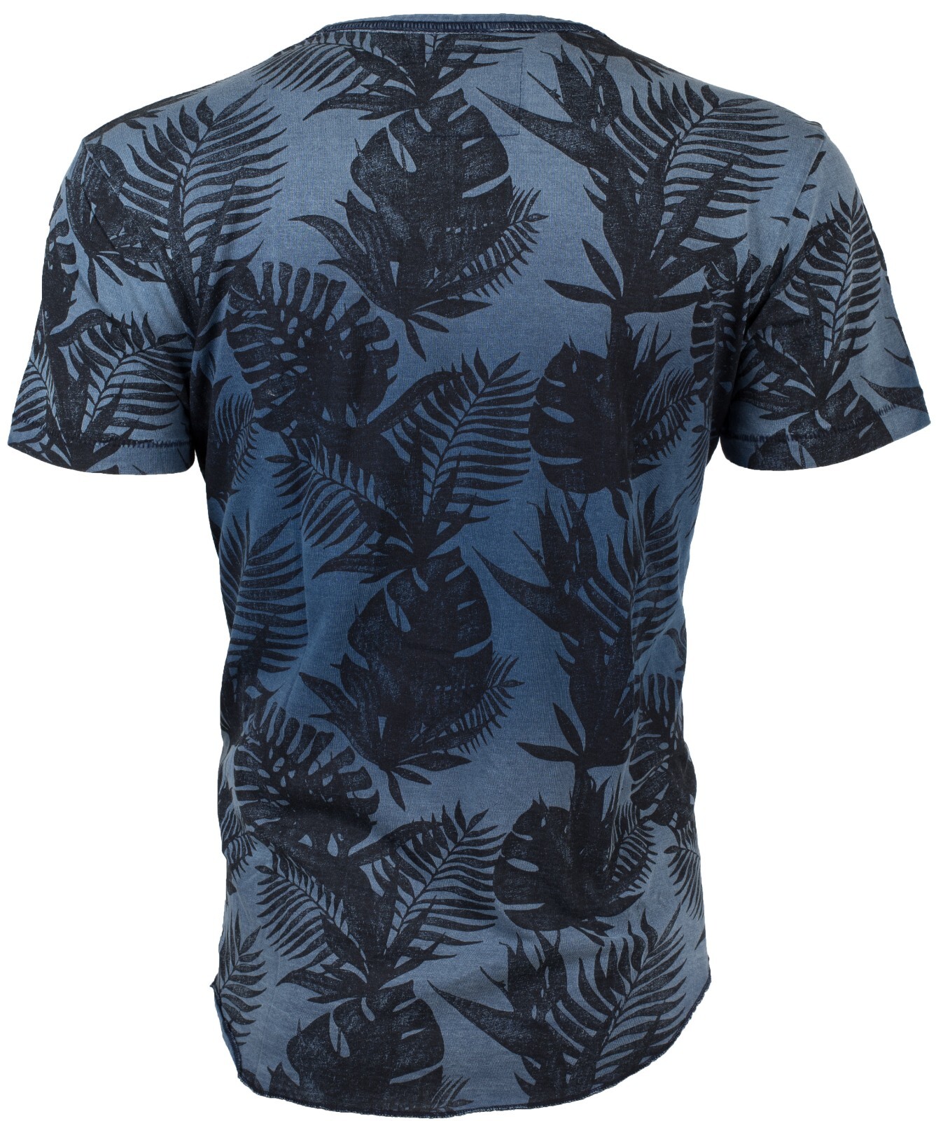 $89 TRUE RELIGION Indigo BUDDHA FACE Hawaiian Floral Graphic T-shirt NWT