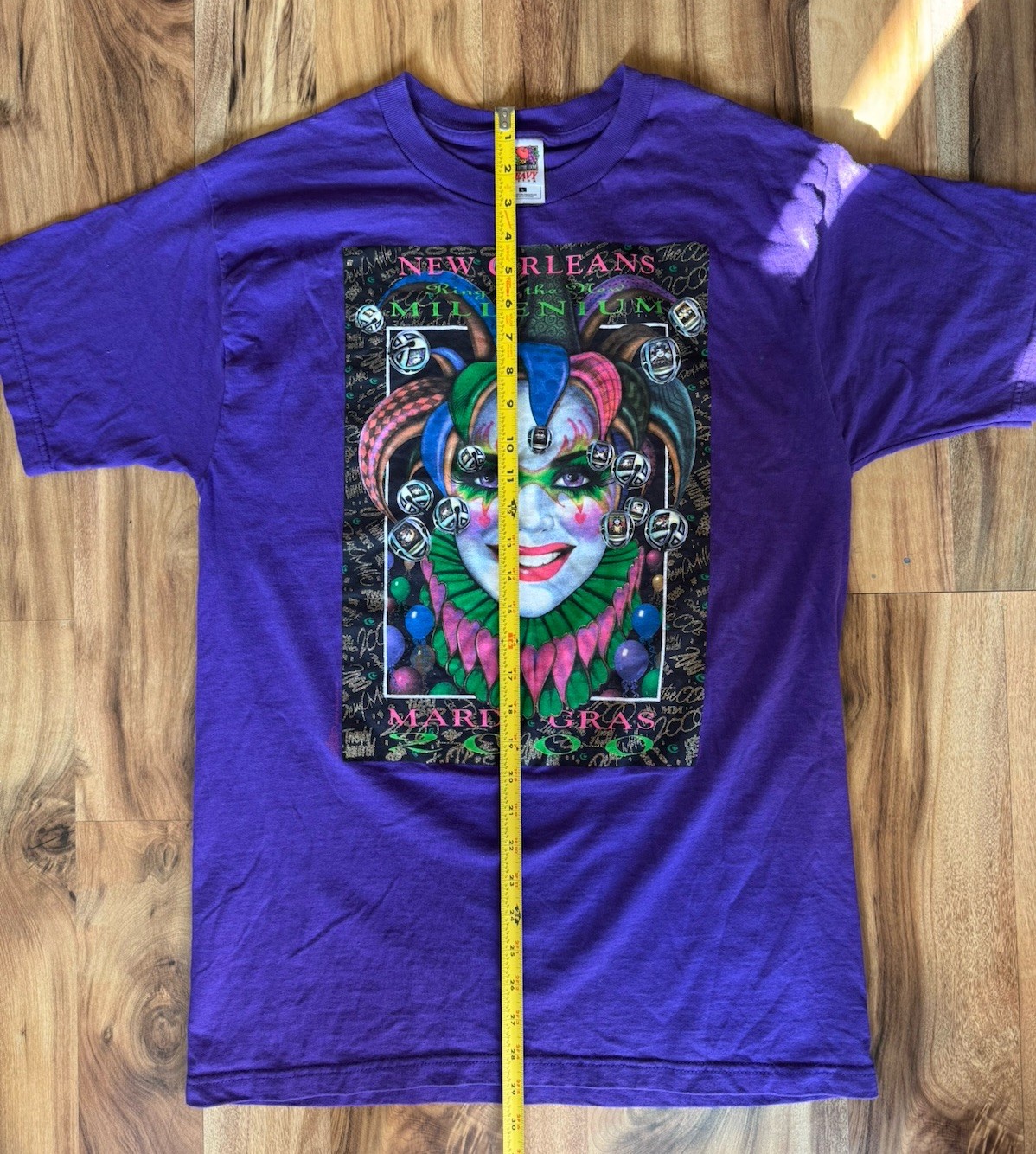 NEW ORLEANS MILLENIUM 2000 Y2K MARDI GRAS Shirt Artwork By Andrea Mistretta