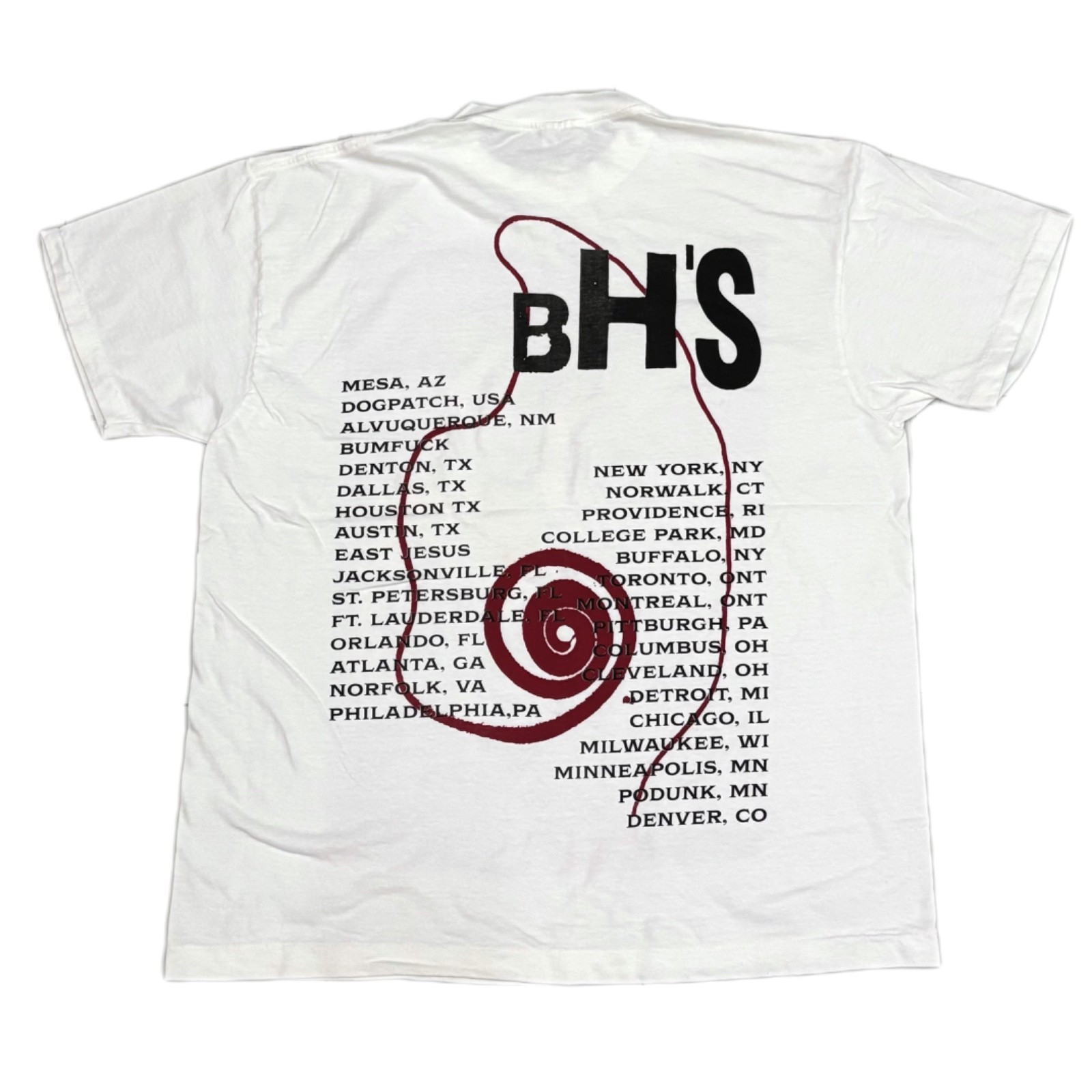 Vintage Butthole Surfers Don Rock Bodybuilder 3 Eyed Female XL T-Shirt REPRINT