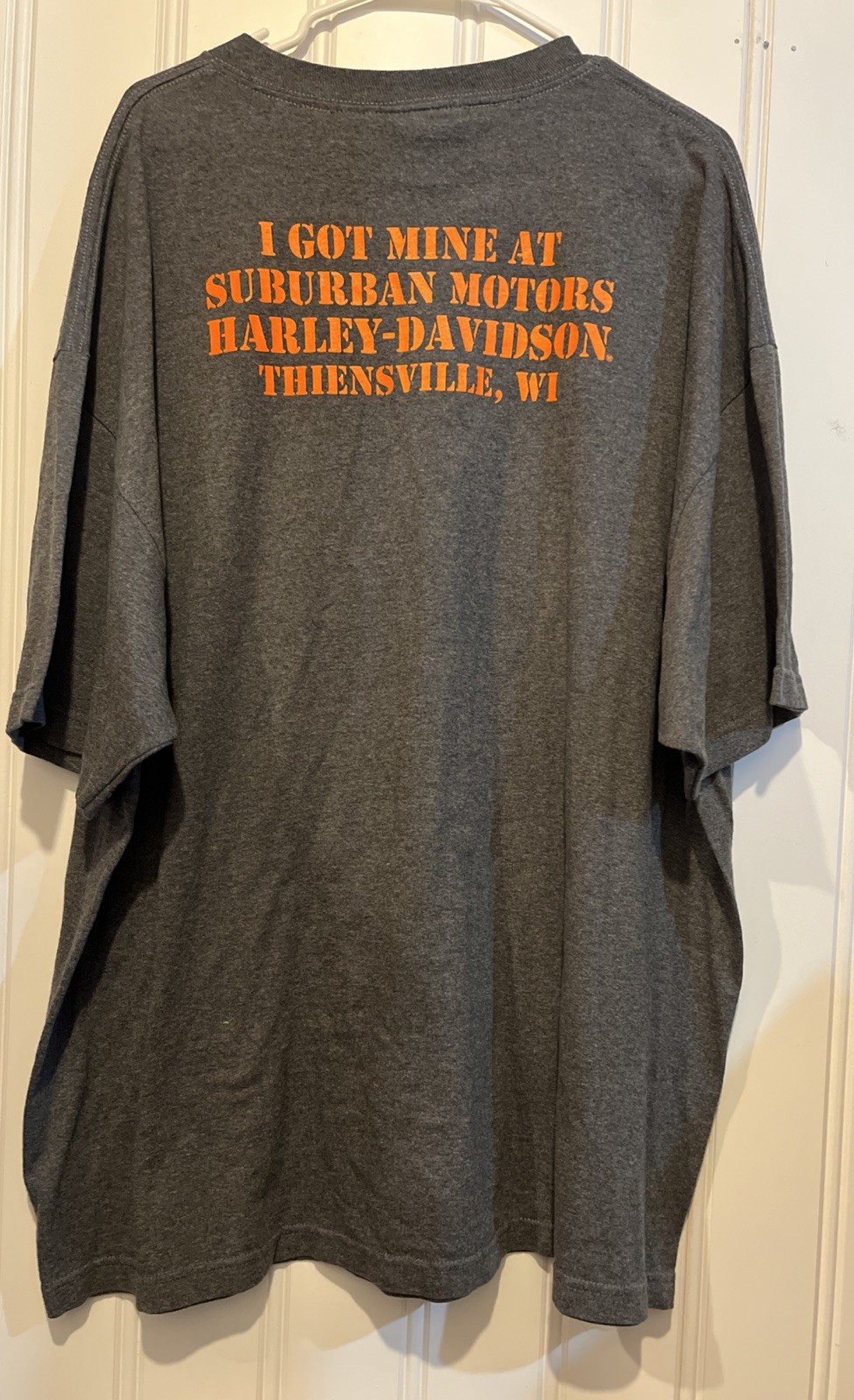 Harley Davidson Eagle & Logo Gray Carbon Short Sleeve Shirt 3XL Suburban Motors