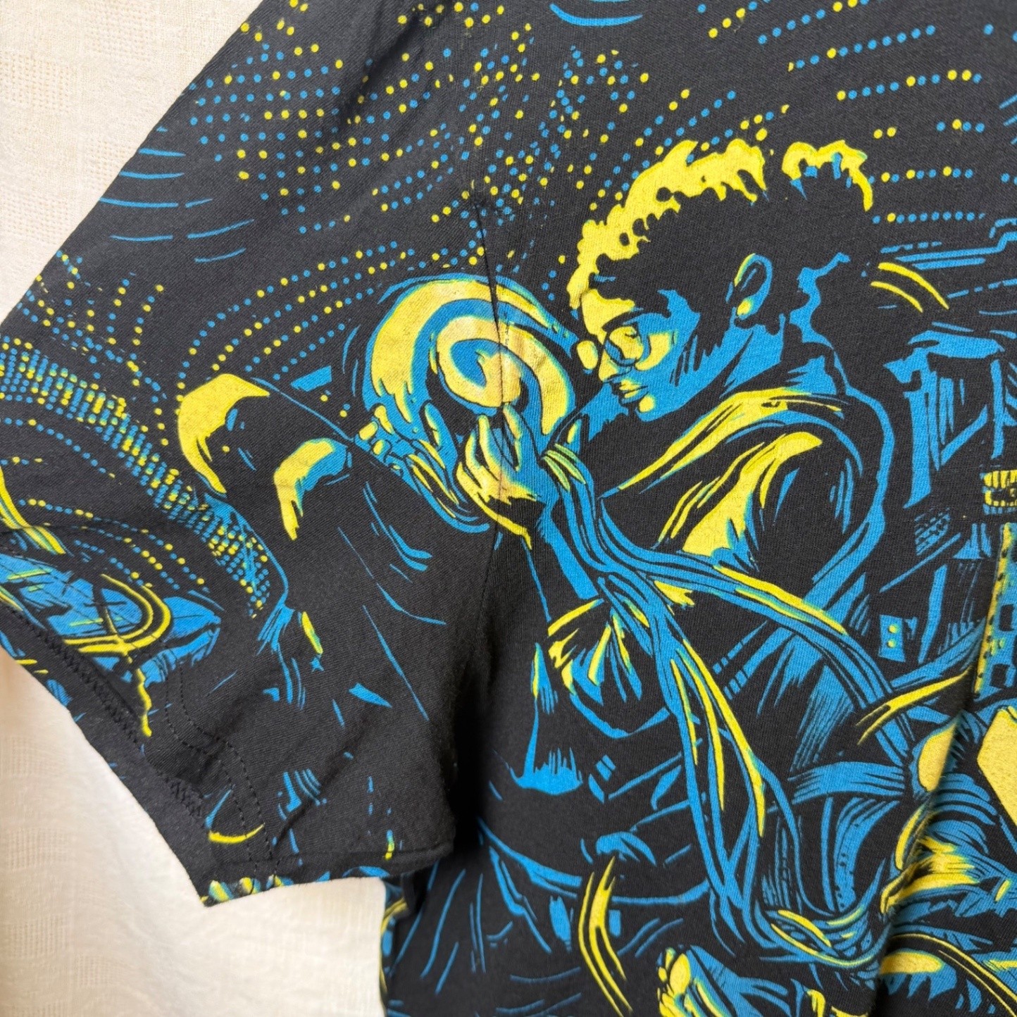 DEFCON DEF CON 27 All Over Print T-Shirt XL Black Graphic Tee