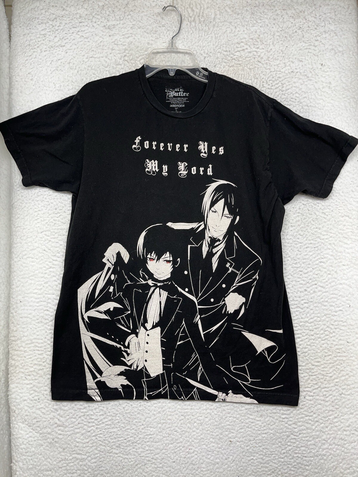Black Butler Shirt Mens Large Forever Yes My Lord Anime Manga Aniplex