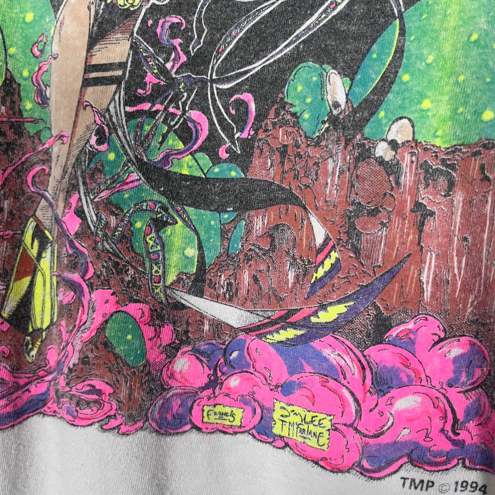 Vintage 90s Todd McFarlane Spawn Comics Images 1994 Angela T Shirt Size XL