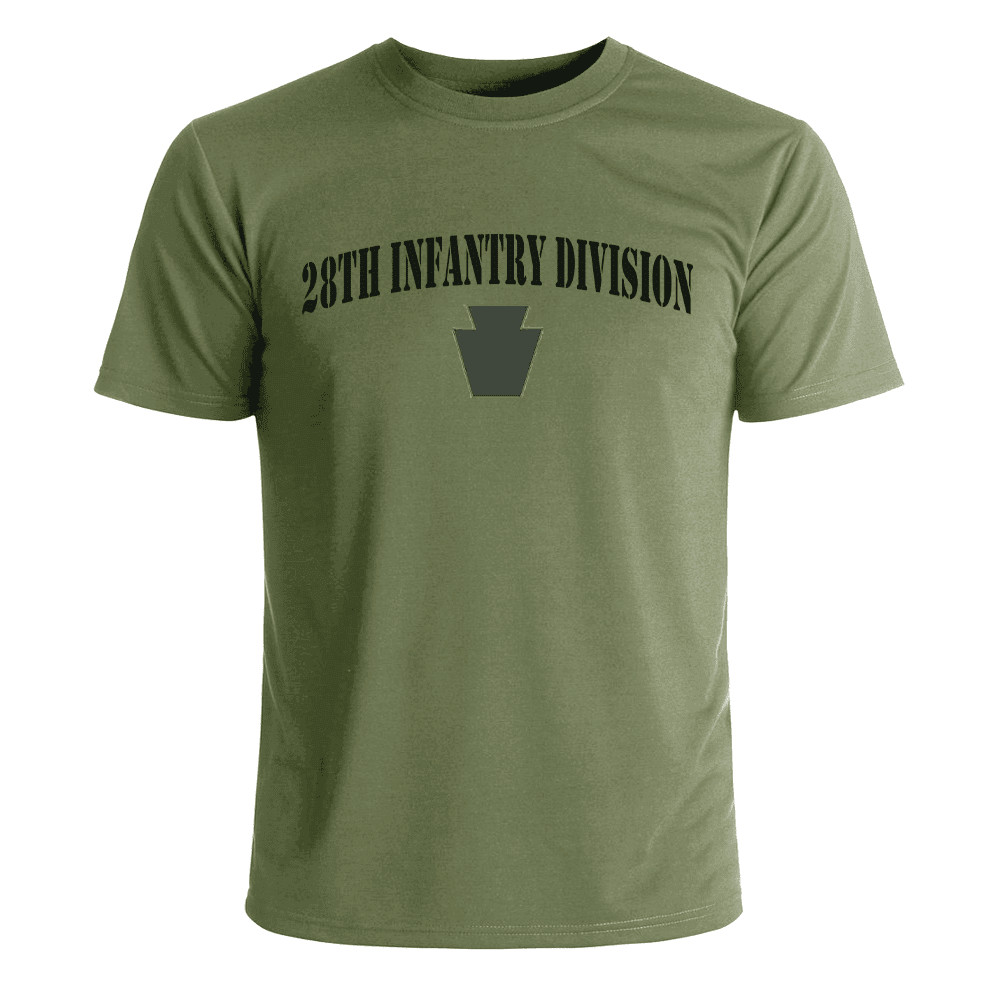 US Army 28th Infantry Division OD Green Subdued T-Shirt Officially Licensed