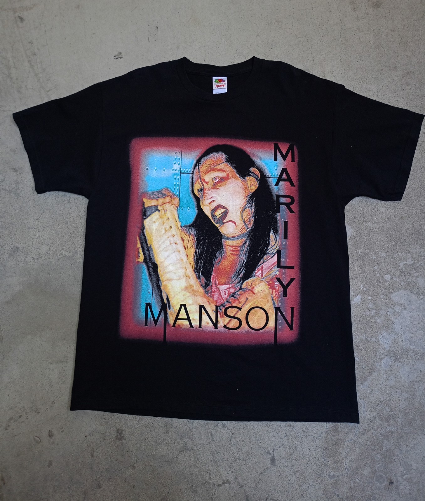 VINTAGE 2003 MARILYN MANSON T-SHIRT – THE GOLDEN AGE OF GROTESQUE-XL-MINT FOTL