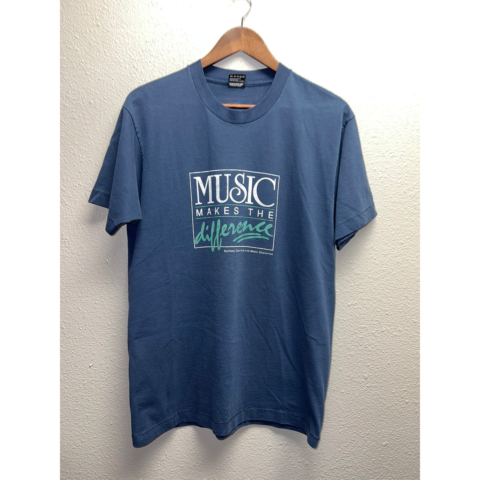 Vintage Music Education Shirt Music Makes Difference National Coalition 90s L