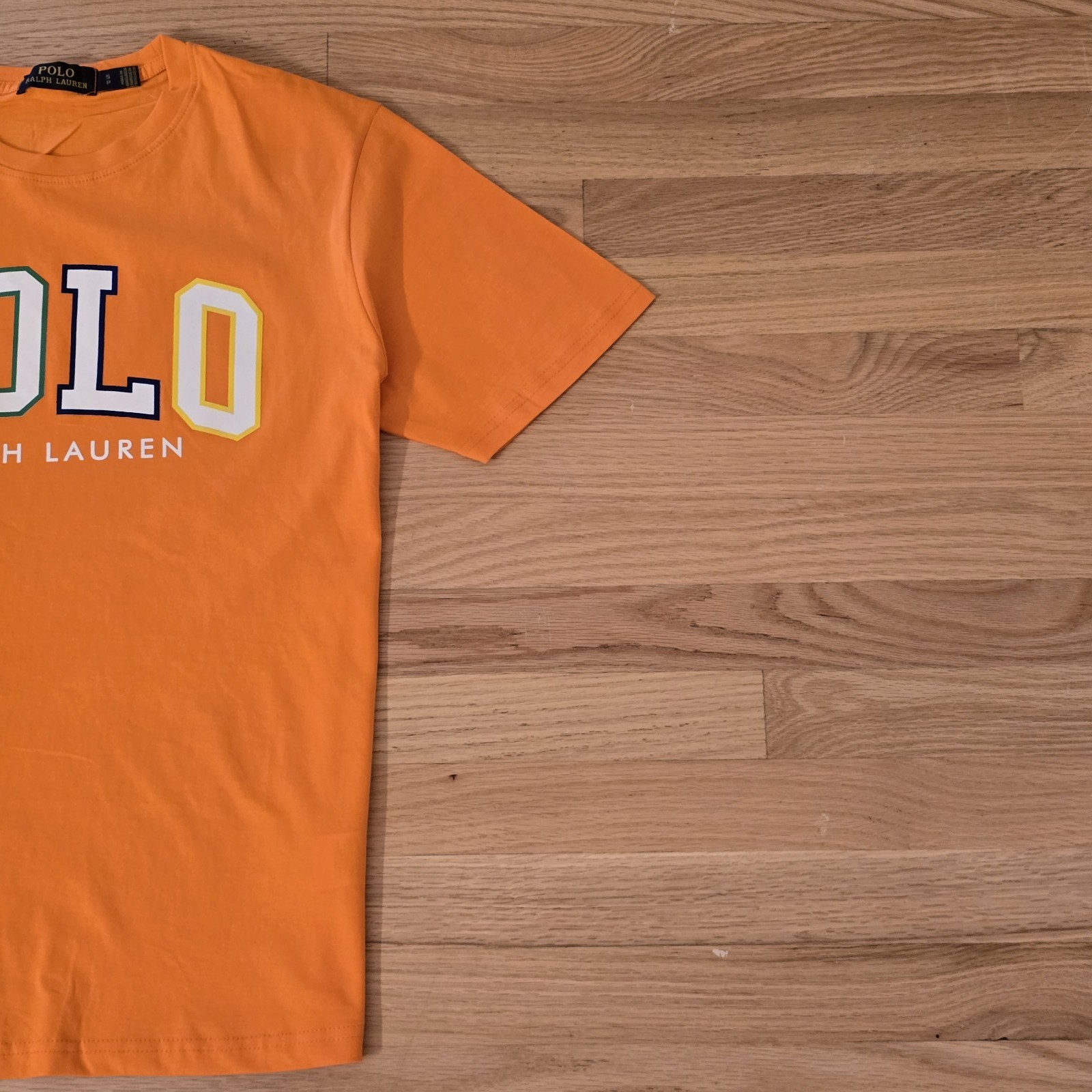 Polo Ralph Lauren Men’s Custom Slim Fit Logo Jersey T-Shirt Orange