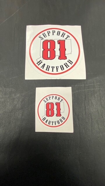 Hells Angels Hartford Round Support Stickers