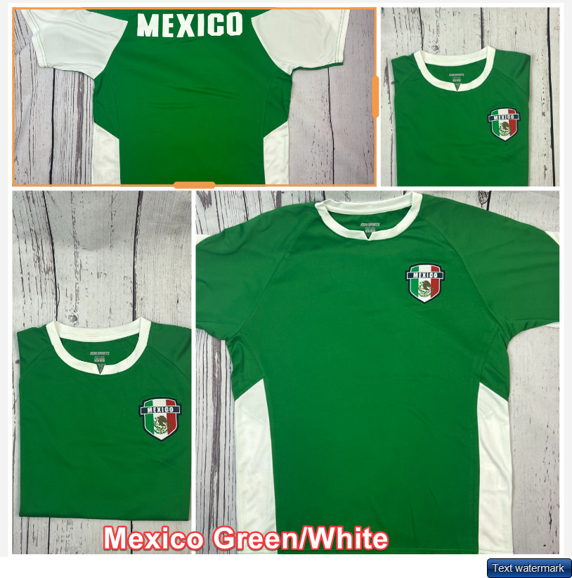 Mexico Soccer Football Futbol Official T-shirt Mexico S/ M/L/XL