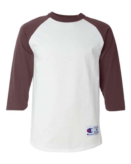 Champion Unisex Raglan Sleeve Baseball T-Shirt – T137