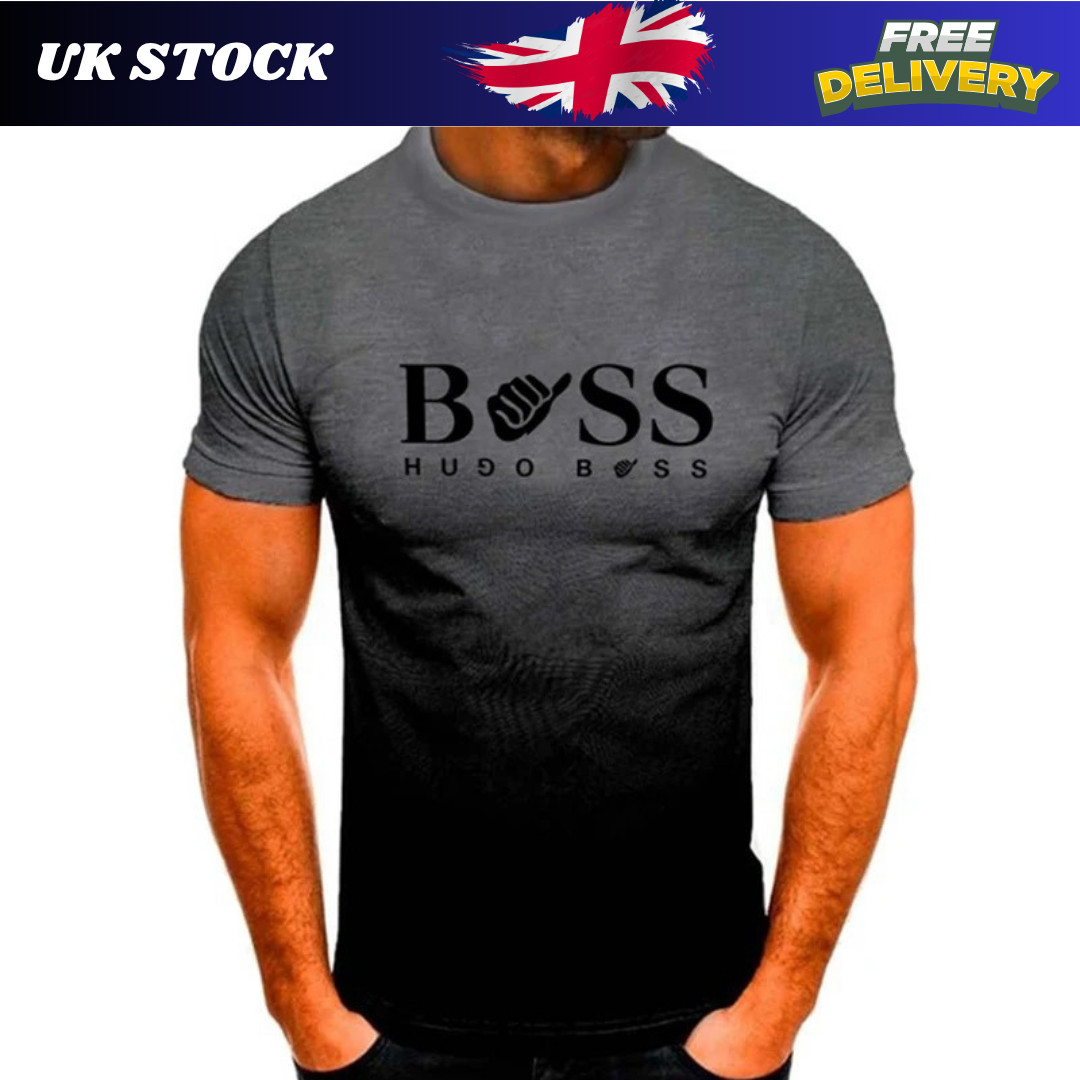 Men’s T-Shirt Stylish Vibrant Sports Top Quick-Drying Breathable Regular Size UK