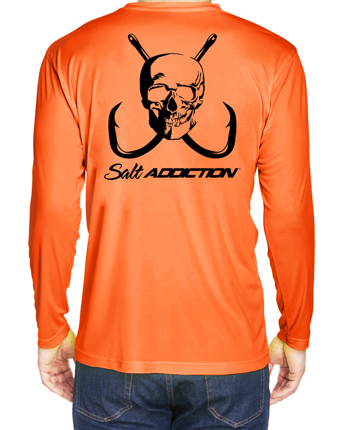 Salt Addiction t shirt microfiber performance poly fishing long sleeve 30+ UV