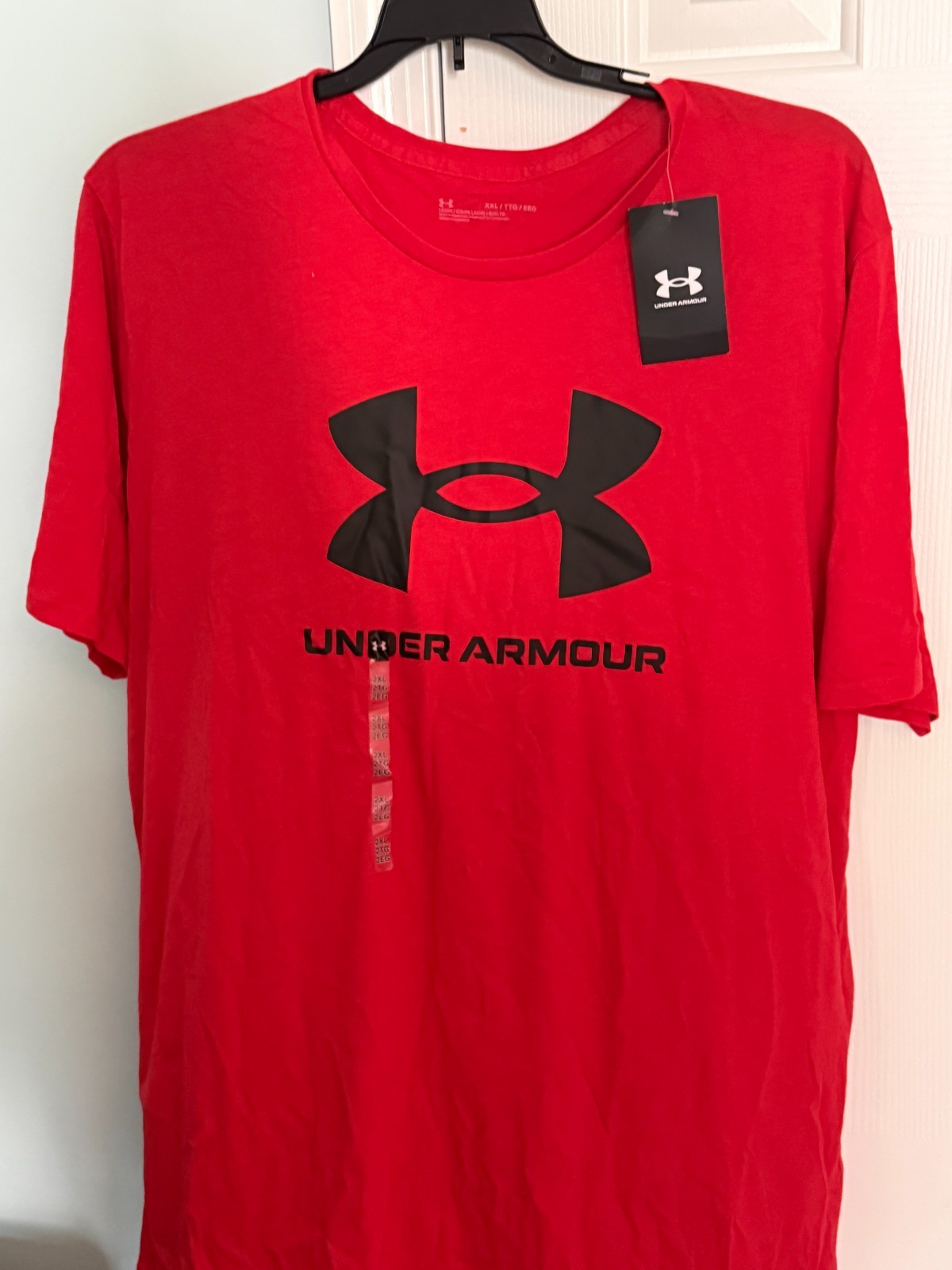 Under Armour Men’s 2XL Red Sportstyle Logo Tee Short Sleeve Shirt NWT