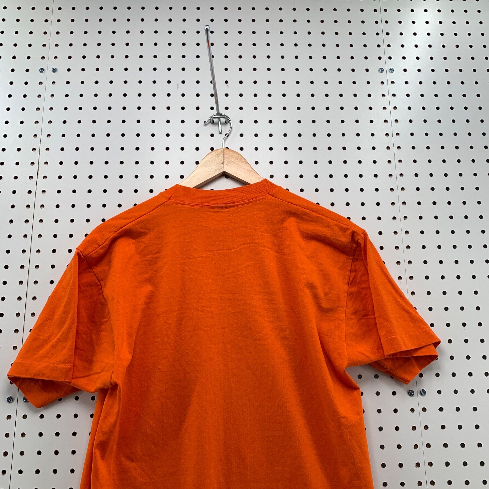 Vintage 80s Lionel Electric Shirt Mens FITS Medium Orange Single Stitch 19×28.5