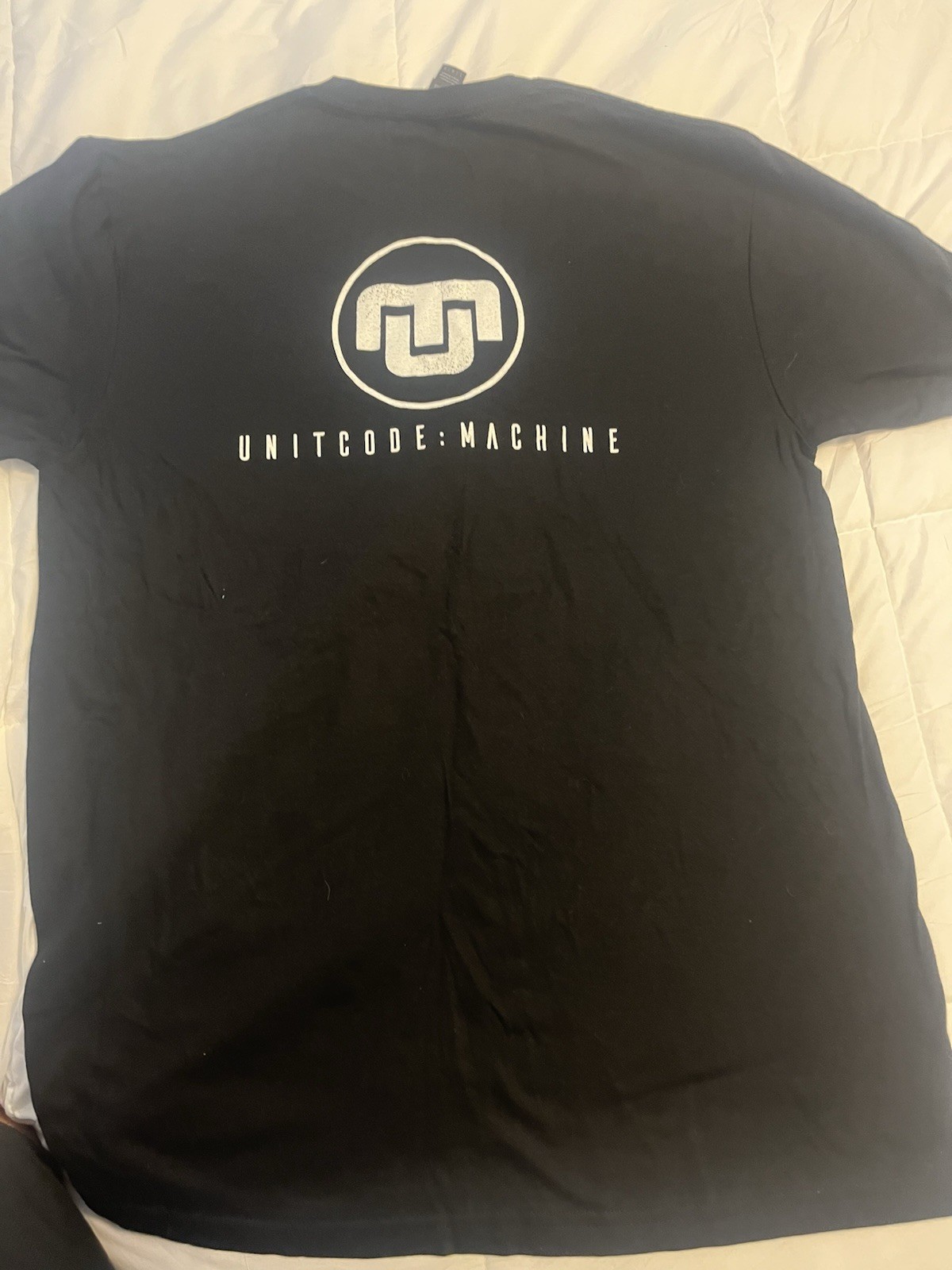 Unitcode: Machine Concert shirt Black Graphic Tee Mens L Double-Sided