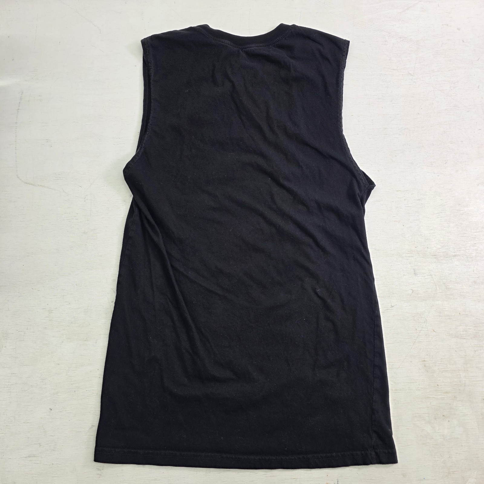 Fall Out Boy Sleeveless Long Tank Black Shirt Concert MANIA Llama Graffiti Sz M