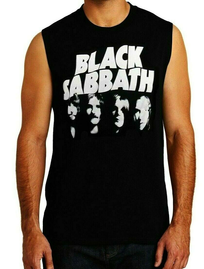 BLACK SABBATH Band Black Muscle Shirt