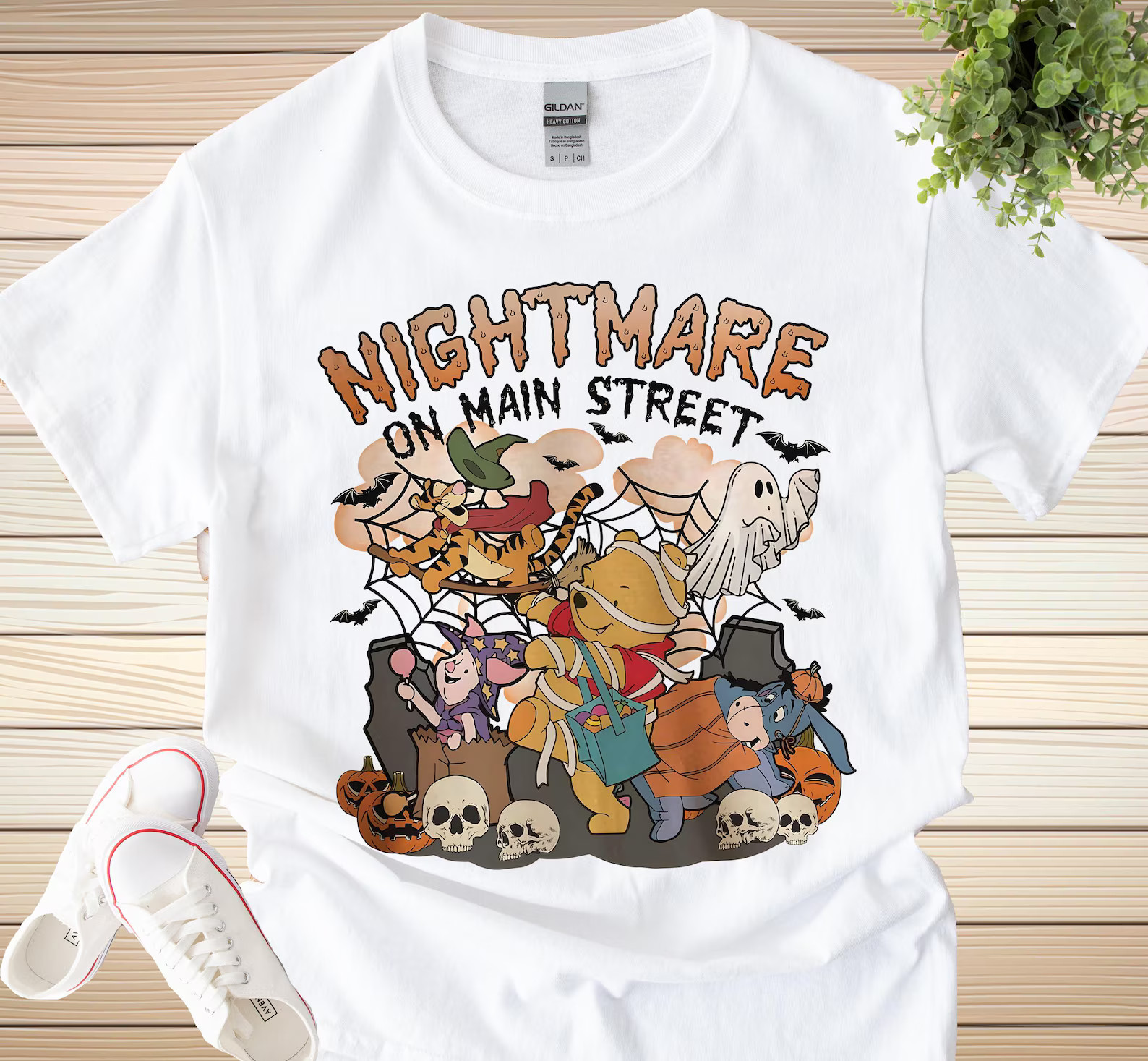 Pooh Halloween Tshirt, Nightmare On Main Street The Bear T-shirt
